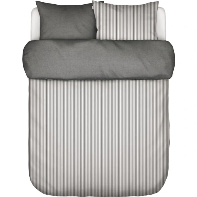 Marc O'Polo Skei Bettwäsche-Set Mit Recycling-Baumwolle - 200x220 / 2x80x80 Cm - Schwarz 3 Marc O'Polo Skei Bettwäsche-Set Mit Recycling-Baumwolle - 200x220 / 2x80x80 Cm - Schwarz