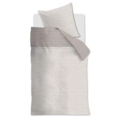 Riviera Maison Rivièra Maison Pleaty Bettwäsche-Set - 135x200 / 80x80 Cm - Natur