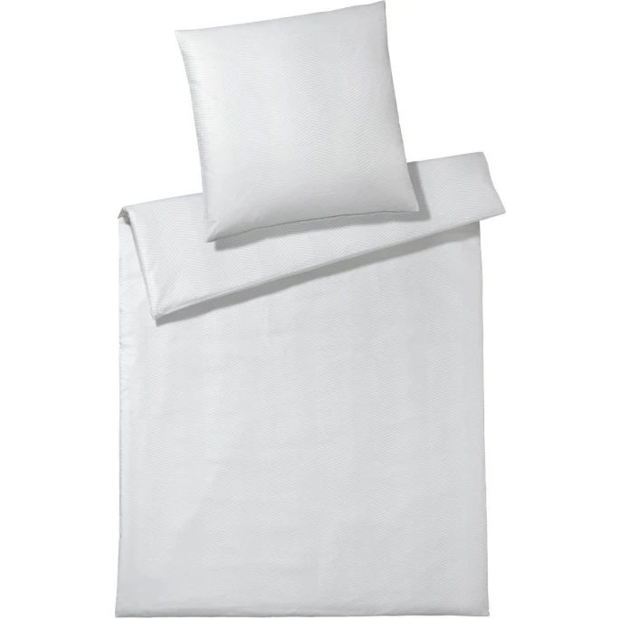 Elegante Canova Bettwäsche-Set Aus Mako-Satin - 135x200 / 80x80 Cm - Weiß 3 Elegante Canova Bettwäsche-Set Aus Mako-Satin - 135x200 / 80x80 Cm - Weiß