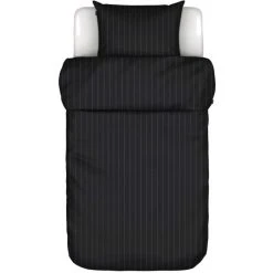 Marc O'Polo Jora Satin Bettwäsche-Set - 155x220 / 80x80 Cm - Black