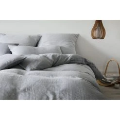 Elegante Whisper Bettwäsche-Set Aus Halbleinen - 135x200 / 40x80 Cm - Hellgrau -Moooi Shop unnamed file 743