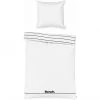 Bench Bettwäsche-Set Gestreift Aus Renforcé-Baumwolle - 135x200 / 80x80 Cm - Weiß 2 Bench Bettwäsche-Set Gestreift Aus Renforcé-Baumwolle - 135x200 / 80x80 Cm - Weiß -Moooi Shop unnamed file 774