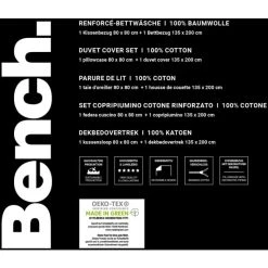 Bench Bettwäsche-Set Gestreift Aus Renforcé-Baumwolle - 135x200 / 80x80 Cm - Weiß 13 Bench Bettwäsche-Set Gestreift Aus Renforcé-Baumwolle - 135x200 / 80x80 Cm - Weiß -Moooi Shop unnamed file 779