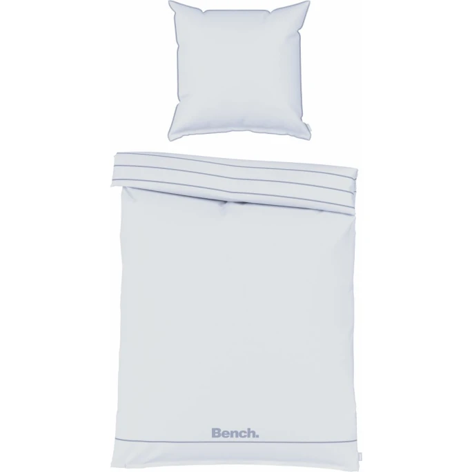 Bench Bettwäsche-Set Gestreift Aus Renforcé-Baumwolle - 155x220 / 80x80 Cm - Grau 3 Bench Bettwäsche-Set Gestreift Aus Renforcé-Baumwolle - 155x220 / 80x80 Cm - Grau