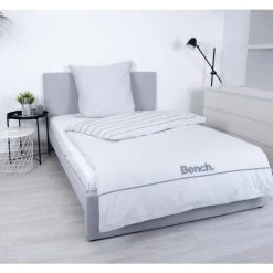 Bench Bettwäsche-Set Gestreift Aus Renforcé-Baumwolle - 155x220 / 80x80 Cm - Grau 11 Bench Bettwäsche-Set Gestreift Aus Renforcé-Baumwolle - 155x220 / 80x80 Cm - Grau -Moooi Shop unnamed file 783