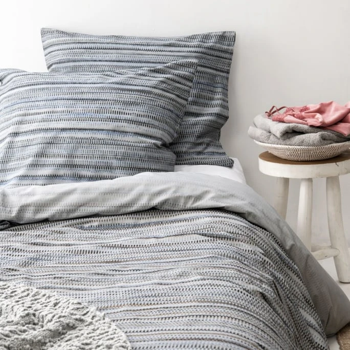 Cinderella Tide Bettwäsche-Set Aus Renforcé-Baumwolle - 135x200 / 80x80 Cm - Granite 4 Cinderella Tide Bettwäsche-Set Aus Renforcé-Baumwolle - 135x200 / 80x80 Cm - Granite – Bild 2