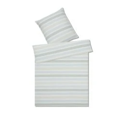 Elegante Revival Bettwäsche Aus Fine Crepe - 155x220 / 80x80 Cm - Mint