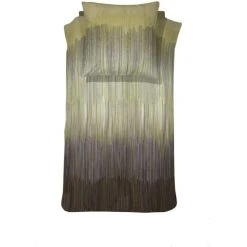 Damai Cassio Bettwäsche-Set Aus Baumwoll-Satin - 155x220 / 80x80 Cm - Ochre