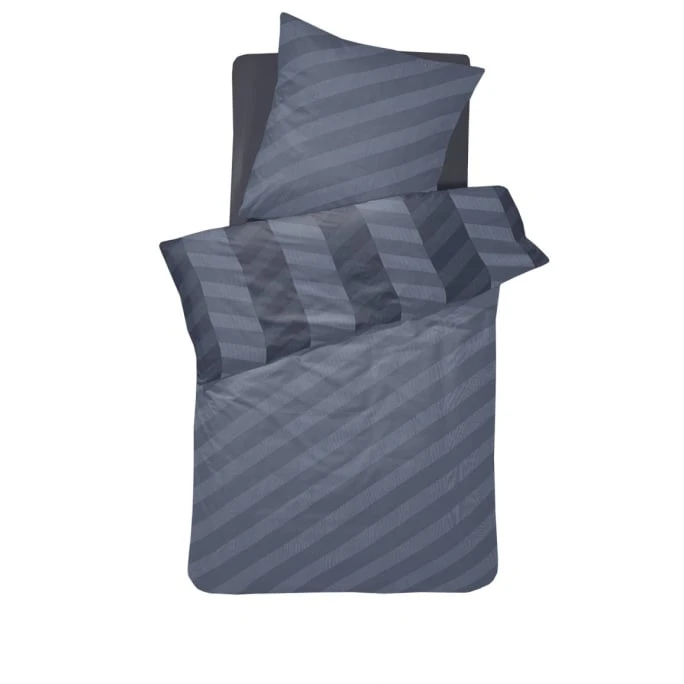 Damai Atomy Bettwäsche-Set Aus Bio-Baumwoll-Satin - 135x200 / 80x80 Cm - Graphite 4 Damai Atomy Bettwäsche-Set Aus Bio-Baumwoll-Satin - 135x200 / 80x80 Cm - Graphite – Bild 2