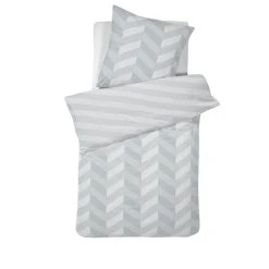 Damai Atomy Bettwäsche-Set Aus Baumwoll-Satin - 135x200 / 80x80 Cm - Glacier