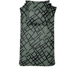 Damai Kline Bettwäsche-Set Aus Bio-Baumwolle - 155x220 / 80x80 Cm - Green