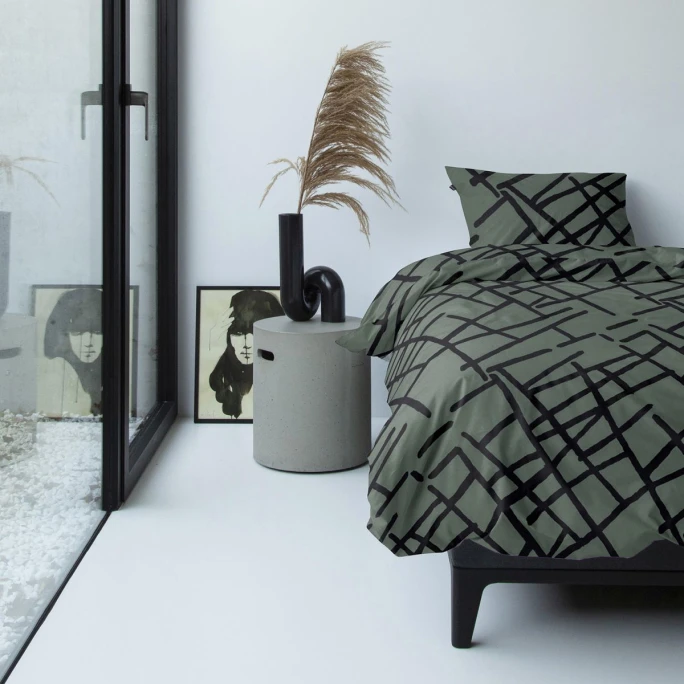 Damai Kline Bettwäsche-Set Aus Bio-Baumwolle - 155x220 / 80x80 Cm - Green 4 Damai Kline Bettwäsche-Set Aus Bio-Baumwolle - 155x220 / 80x80 Cm - Green – Bild 2