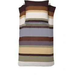 Damai Casa Bettwäsche-Set Aus Renforcé-Baumwolle - 135x200 / 80x80 Cm - Rust