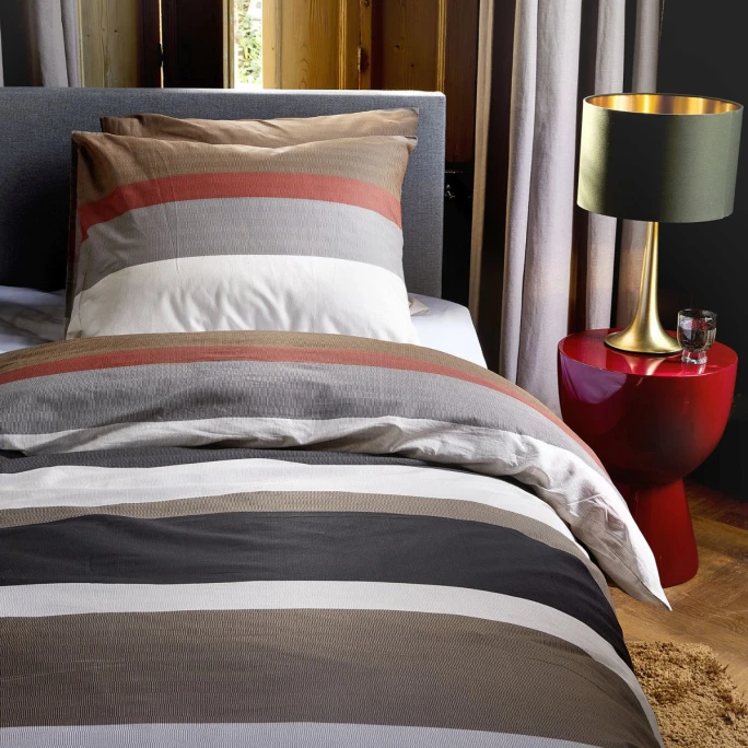 Damai Casa Bettwäsche-Set Aus Renforcé-Baumwolle - 135x200 / 80x80 Cm - Brown 4 Damai Casa Bettwäsche-Set Aus Renforcé-Baumwolle - 135x200 / 80x80 Cm - Brown – Bild 2