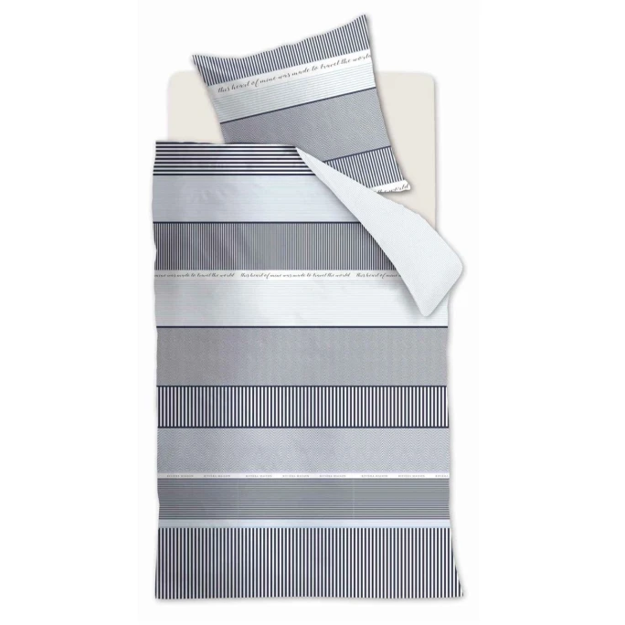 Riviera Maison Rivièra Maison State Travel Bettwäsche-Set - 155x220 / 80x80 Cm - Light Blue 3 Riviera Maison Rivièra Maison State Travel Bettwäsche-Set - 155x220 / 80x80 Cm - Light Blue