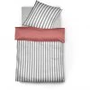 Fleuresse Porto Wendebettwäsche-Set Aus Buntgewebe - 155x200 / 80x80 Cm - Dunkelgrau-rot -Moooi Shop unnamed file 871