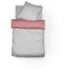 Fleuresse Porto Wendebettwäsche-Set Aus Buntgewebe - 135x200 / 80x80 Cm - Hellgrau-rot -Moooi Shop unnamed file 873