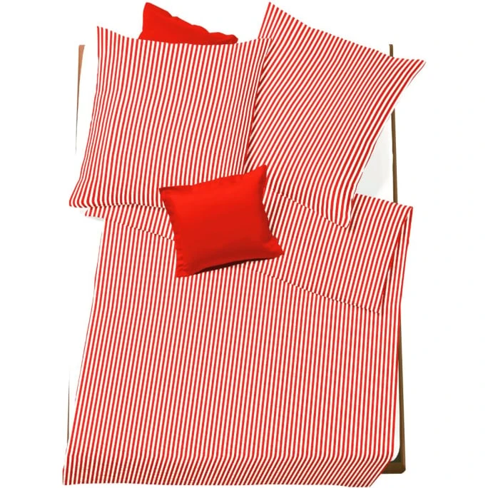 Fleuresse Rio Bettwäsche-Set Aus Seersucker - 155x200 / 80x80 Cm - Orange-red 3 Fleuresse Rio Bettwäsche-Set Aus Seersucker - 155x200 / 80x80 Cm - Orange-red