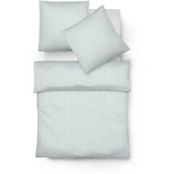 Fleuresse Rio Bettwäsche-Set Aus Seersucker - 135x200 / 80x80 Cm - Mint