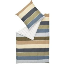 ESPRIT Home Amelie Bettwäsche-Set Aus Satin - 155x220 / 80x80 Cm - Blue