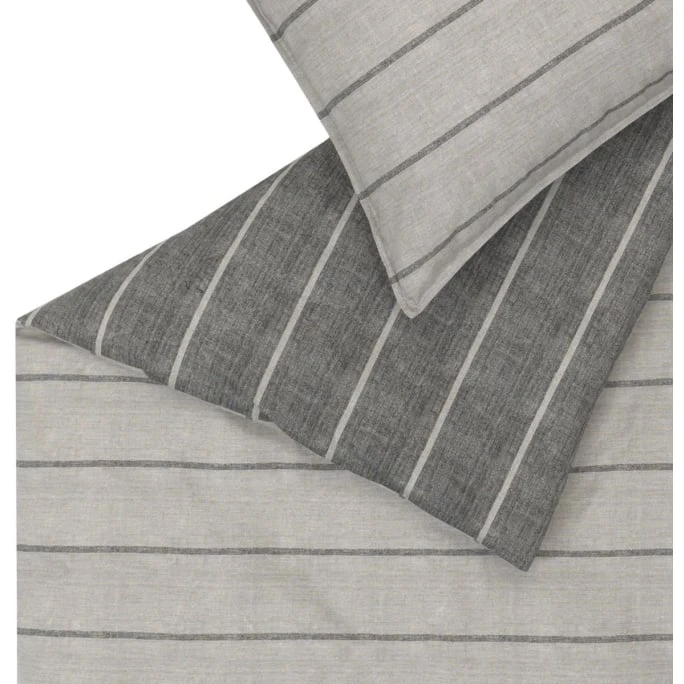 Schöner Wohnen Match Bettwäsche Set Aus Chambray - 135x200 / 80x80 Cm - Grau 5 Schöner Wohnen Match Bettwäsche Set Aus Chambray - 135x200 / 80x80 Cm - Grau – Bild 3