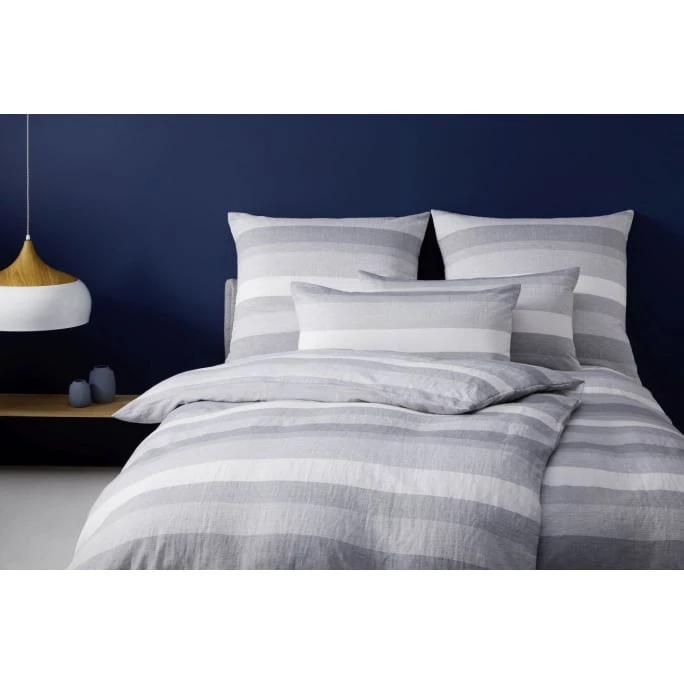 Elegante Delight Bettwäsche Aus Halbleinen - 135x200 / 80x80 Cm - Hellgrau 4 Elegante Delight Bettwäsche Aus Halbleinen - 135x200 / 80x80 Cm - Hellgrau – Bild 2