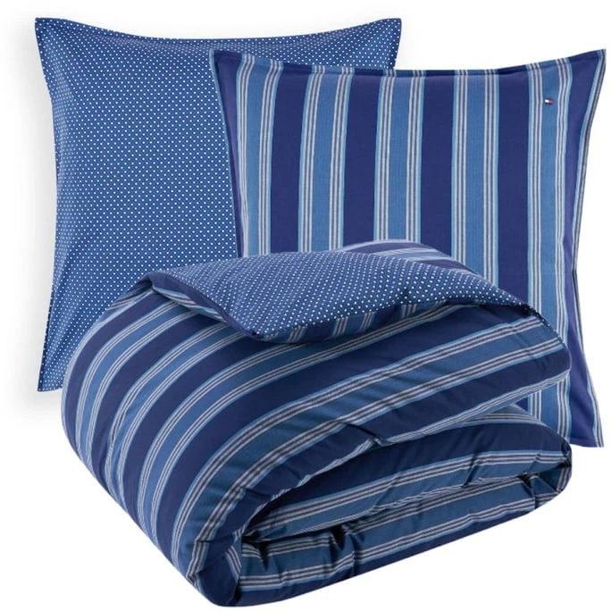 Tommy Hilfiger DENIMWEAR STRIPES Bettwäsche-Set Aus Bio-Perkal - 140x200 / 70x90 (AT) Cm - Blue 3 Tommy Hilfiger DENIMWEAR STRIPES Bettwäsche-Set Aus Bio-Perkal - 140x200 / 70x90 (AT) Cm - Blue