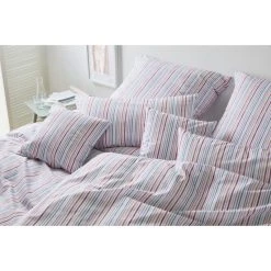 Elegante Rainbow Bettwäsche-Set Aus Mako-Batist - 135x200 / 40x80 Cm - Rosé-rot -Moooi Shop unnamed file 939