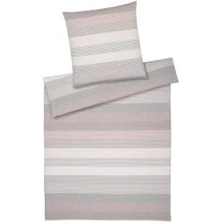 Elegante Fjord Bettwäsche-Set Aus Halbleinen - 135x200 / 40x80 Cm - Beere