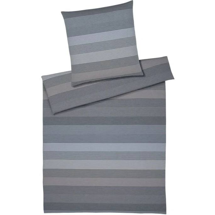 Elegante Fjord Bettwäsche-Set Aus Halbleinen - 135x200 / 40x80 Cm - Graphit 3 Elegante Fjord Bettwäsche-Set Aus Halbleinen - 135x200 / 40x80 Cm - Graphit