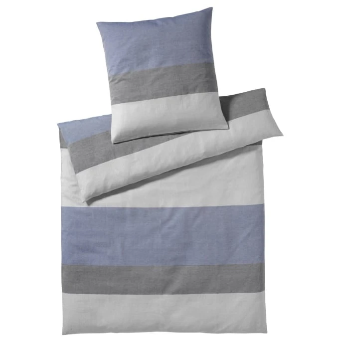 Elegante Beat Bettwäsche-Set Aus Leinen - 155x200 / 80x80 Cm - Blue Pop 3 Elegante Beat Bettwäsche-Set Aus Leinen - 155x200 / 80x80 Cm - Blue Pop