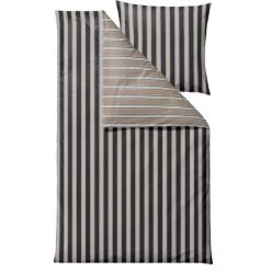 Södahl Nordic Bio Bettwäsche-Set Aus Baumwoll-Satin - 135x200 Cm / 80x80 Cm - Ash