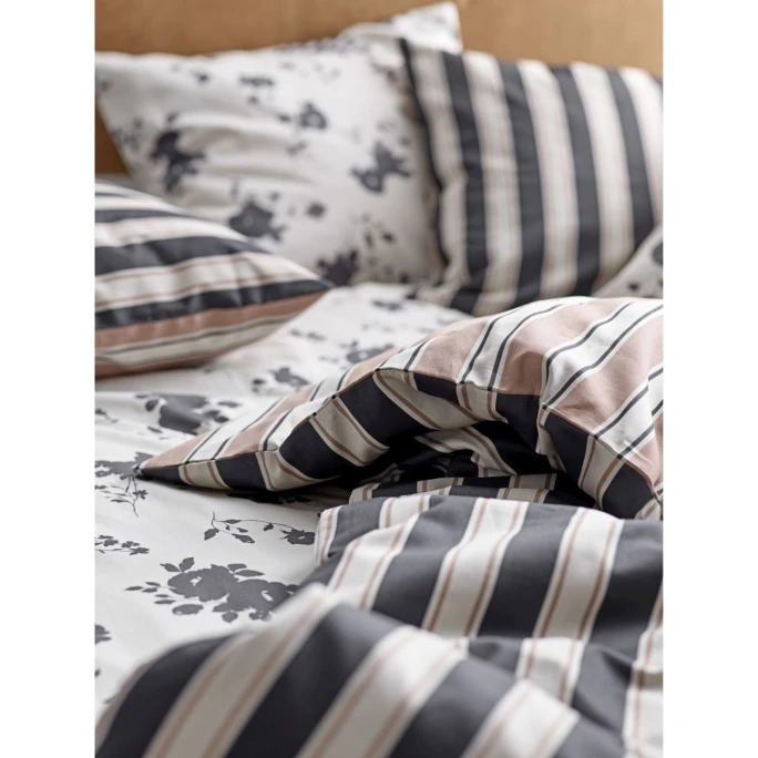 Södahl Nordic Bio Bettwäsche-Set Aus Baumwoll-Satin - 135x200 Cm / 80x80 Cm - Ash 7 Södahl Nordic Bio Bettwäsche-Set Aus Baumwoll-Satin - 135x200 Cm / 80x80 Cm - Ash – Bild 5