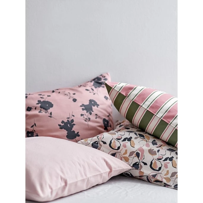 Södahl Nordic Bio Bettwäsche-Set Aus Baumwoll-Satin - 135x200 Cm / 80x80 Cm - Olive 5 Södahl Nordic Bio Bettwäsche-Set Aus Baumwoll-Satin - 135x200 Cm / 80x80 Cm - Olive – Bild 3