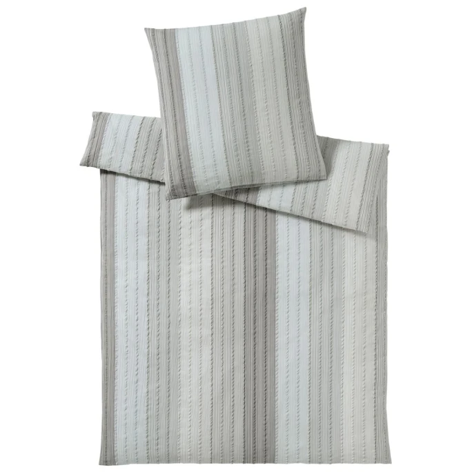 Elegante Swansea Bettwäsche Aus Web-Seersucker - 135x200 / 40x80 Cm - Silbergrau 3 Elegante Swansea Bettwäsche Aus Web-Seersucker - 135x200 / 40x80 Cm - Silbergrau
