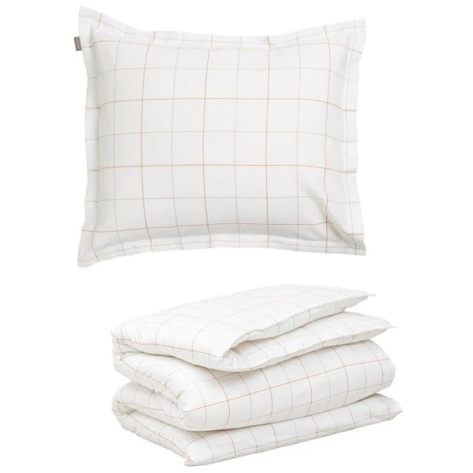 GANT TWILL CHECK Bettwäsche-Set - 135x200 / 80x80 Cm - Dry Sand 3 GANT TWILL CHECK Bettwäsche-Set - 135x200 / 80x80 Cm - Dry Sand
