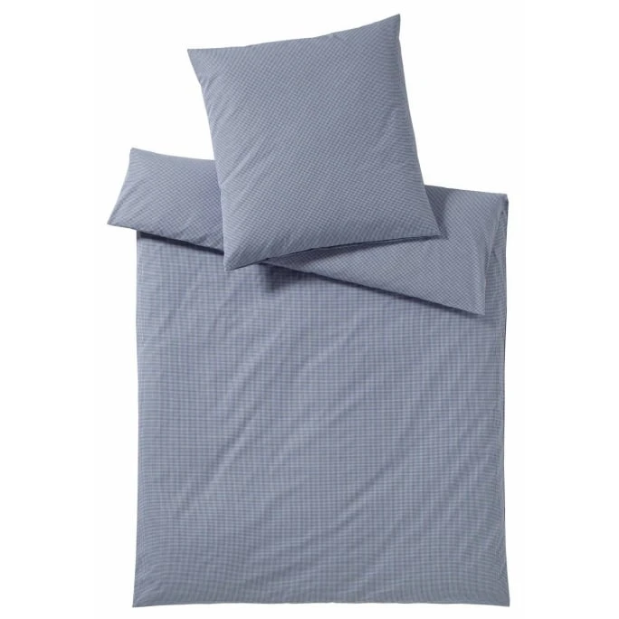 Elegante Vichy Bettwäsche Aus Web-Perkal - 155x200 / 80x80 Cm - Marine 3 Elegante Vichy Bettwäsche Aus Web-Perkal - 155x200 / 80x80 Cm - Marine